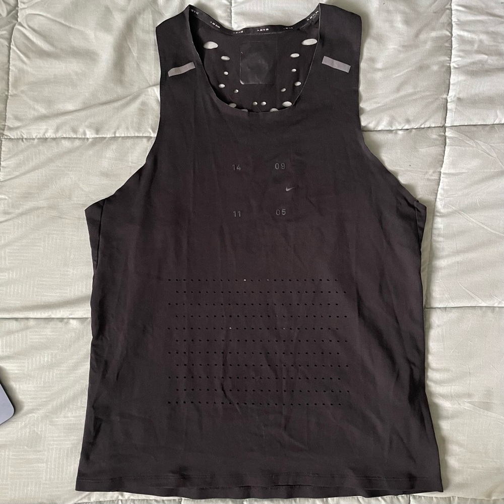Nike Black Nike Aeroswift Running Singlet